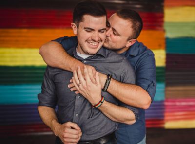Denver LGBTQ+ Engagement Photos at Finn's Manor