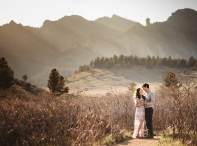 South Mesa Trail Engagement Photos in Boulder
